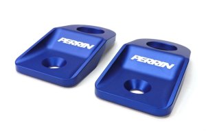 Subaru Outback Radiator Bracket Set - Perrin Performance - Upper - Blue - `08-`10 Subaru Outback Radiator Bracket Set - Perrin Performance - Upper - Blue - `08-`10